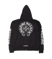 Chrome Hearts Monogram Horseshoe Logo Zip Up Hoodie