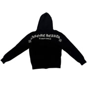 Chrome Hearts T-Bar Shoulder Logo Fuck You Zip-Up Hoodie Black - Pre-Owned Size XS