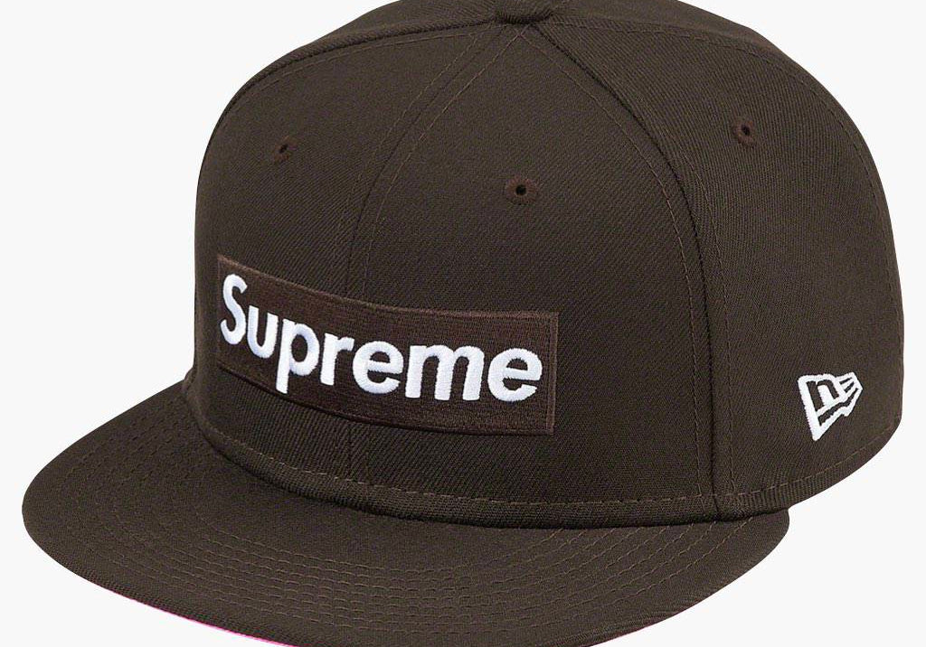 Supreme No Comp Box Logo New Era Brown