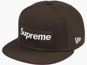 Supreme No Comp Box Logo New Era Brown