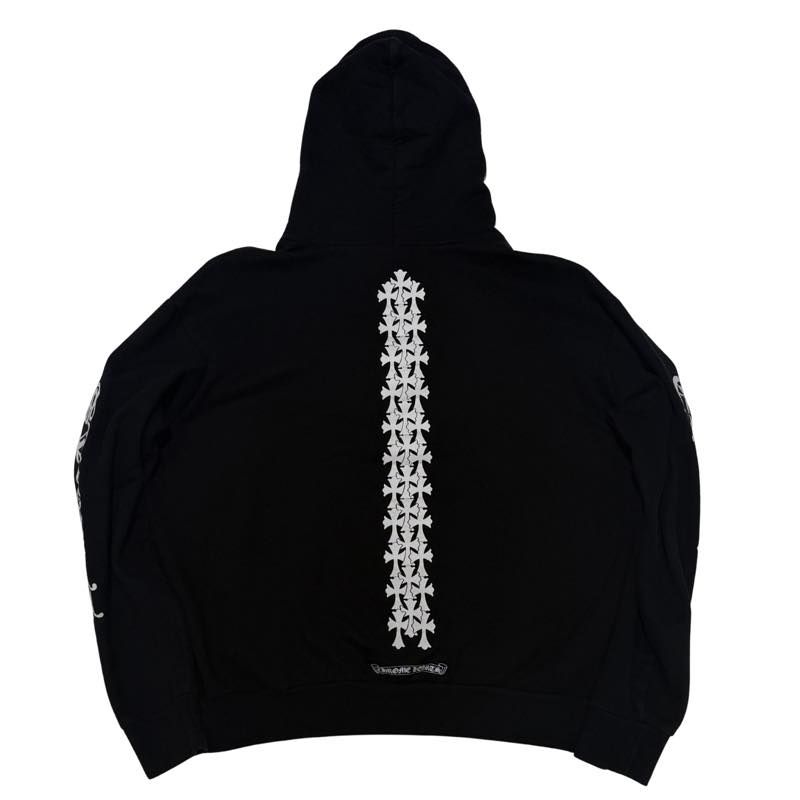 Chrome Hearts Cemetery Spine Pullover Hoodie Black - Pre-Owned Size L
