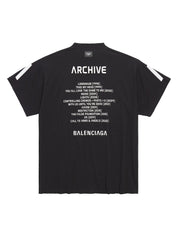 Balenciaga Archive Series Connected Oversized T-Shirt Black