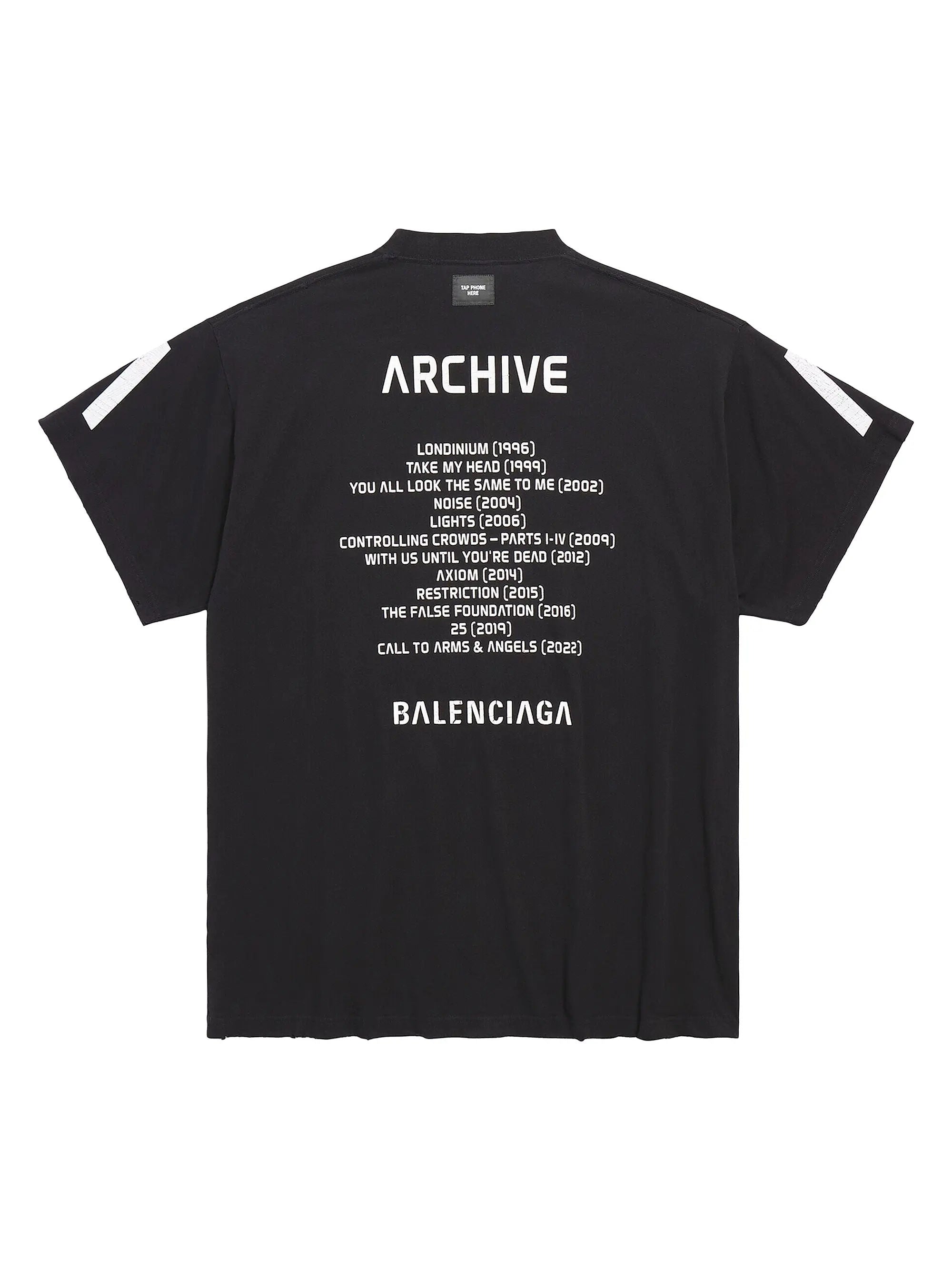 Balenciaga Archive Series Connected Oversized T-Shirt Black