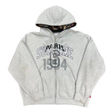 Supreme MM6 Maison Margiela Zip Up Hooded Sweatshirt Ash Grey - Lightly Used Size M
