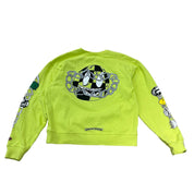 Chrome Hearts Matty Boy Link Crewneck Sweatshirt Lime Green - Pre-Owned Size M