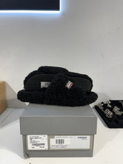 Balenciaga Furry Slide Black - Worn Once Size 8