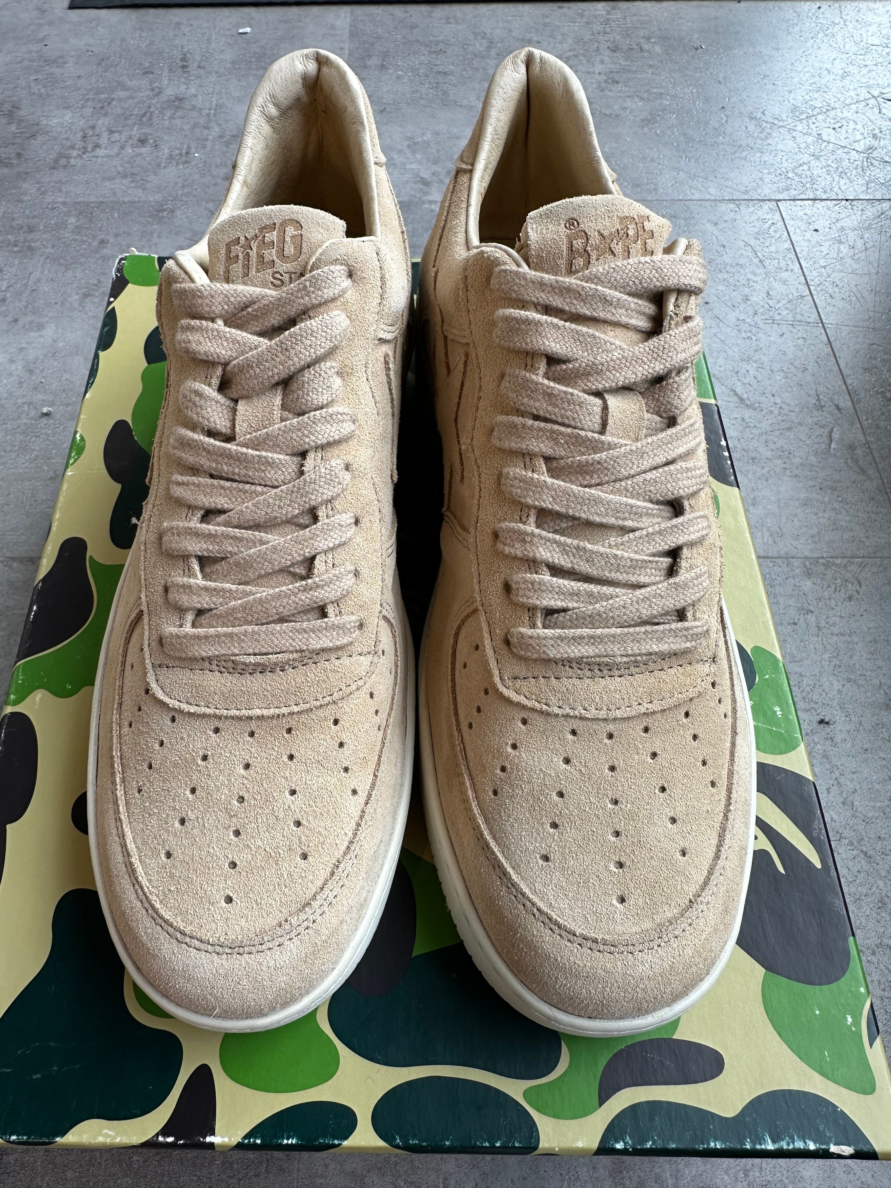 A Bathing Ape Bape Sta Low Ronnie Fieg Fiegsta Sand - Pre-Owned Size 39