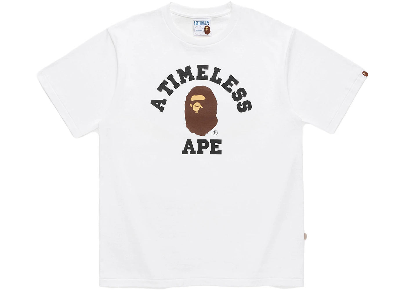BAPE x JJJJound College Timeless Tee White