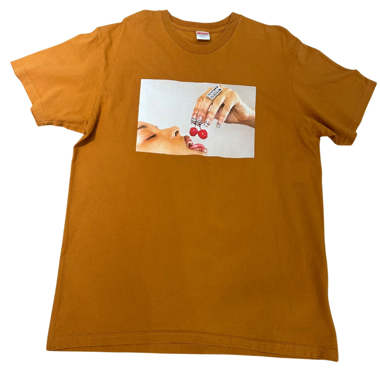 Supreme Cherries Tee Burnt Orange - Pre-Owned Size L