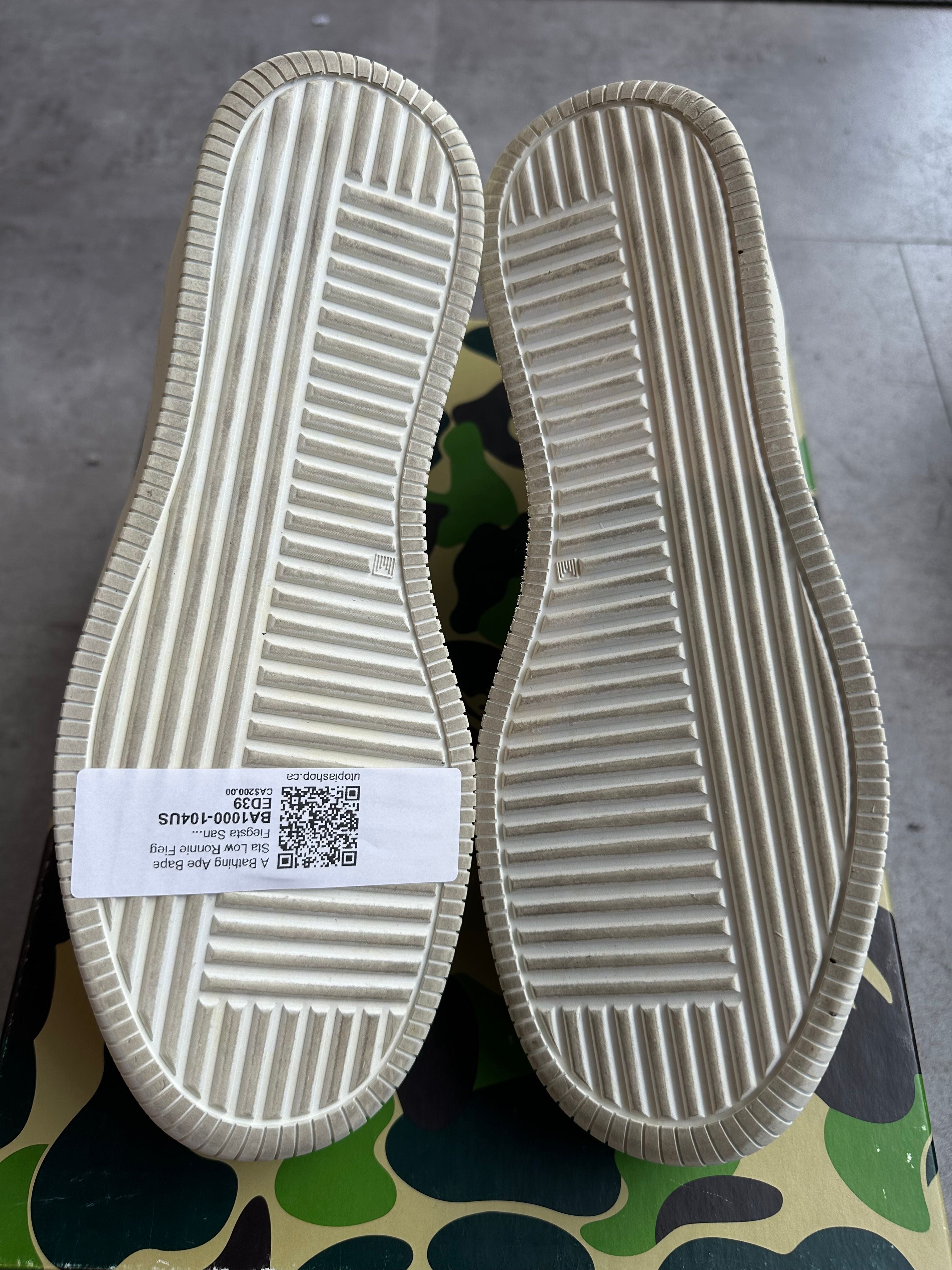 A Bathing Ape Bape Sta Low Ronnie Fieg Fiegsta Sand - Pre-Owned Size 39