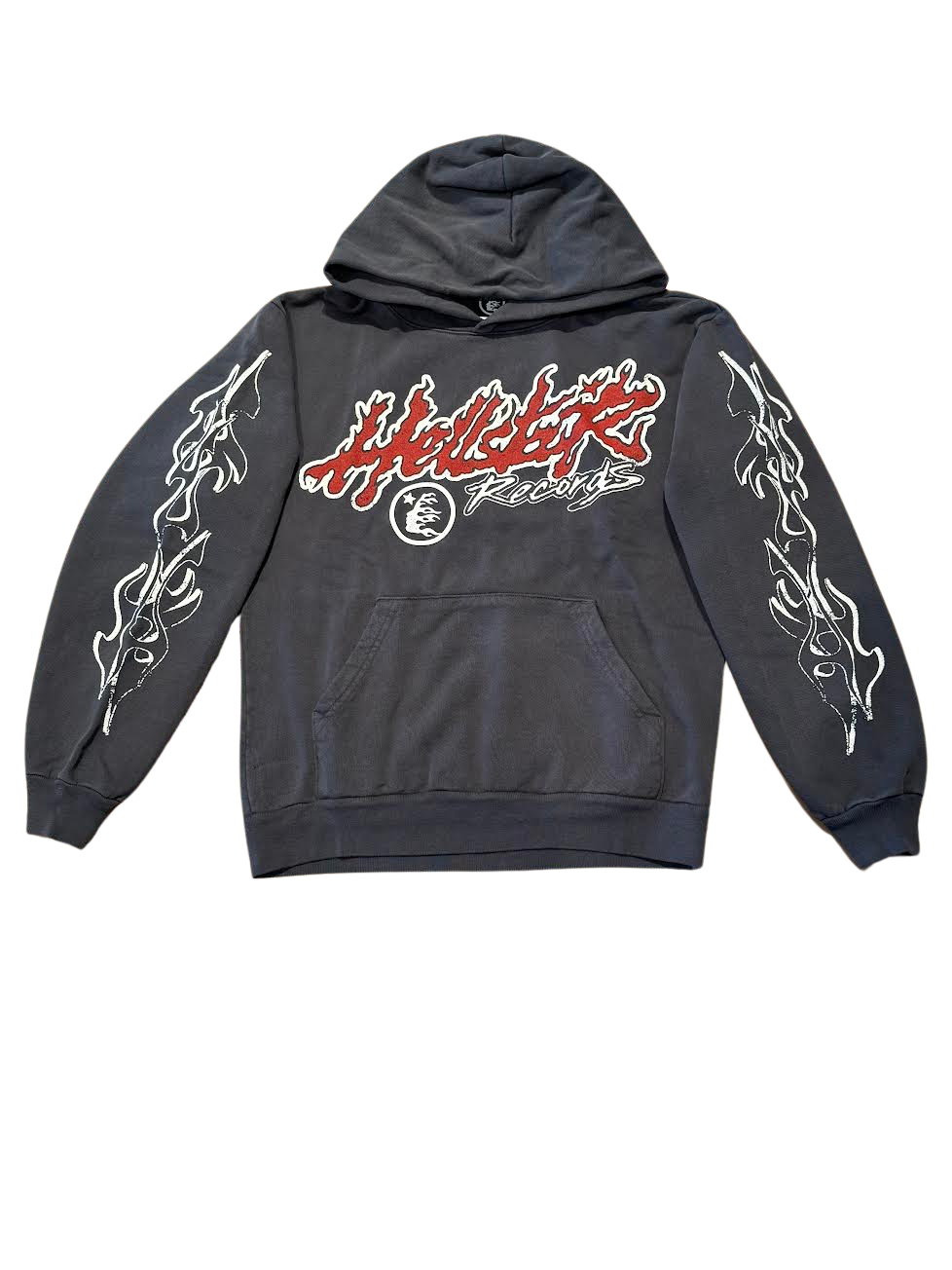 Hellstar Studios Records Tour Hoodie Washed Black (OVERSEAS EXCLUSIVE)