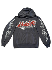 Hellstar Studios Records Tour Hoodie Washed Black (OVERSEAS EXCLUSIVE)