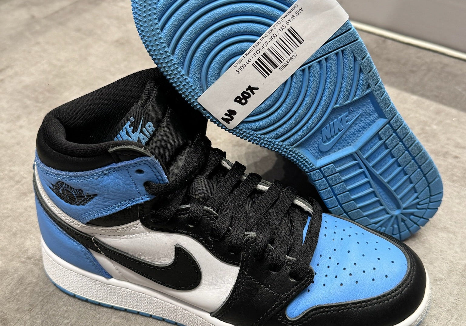 Jordan 1 Retro High UNC Toe (GS) (Preowned)