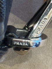 Prada Re-Nylon and Saffiano Leather Shoulder Bag Black - Pre-Owned