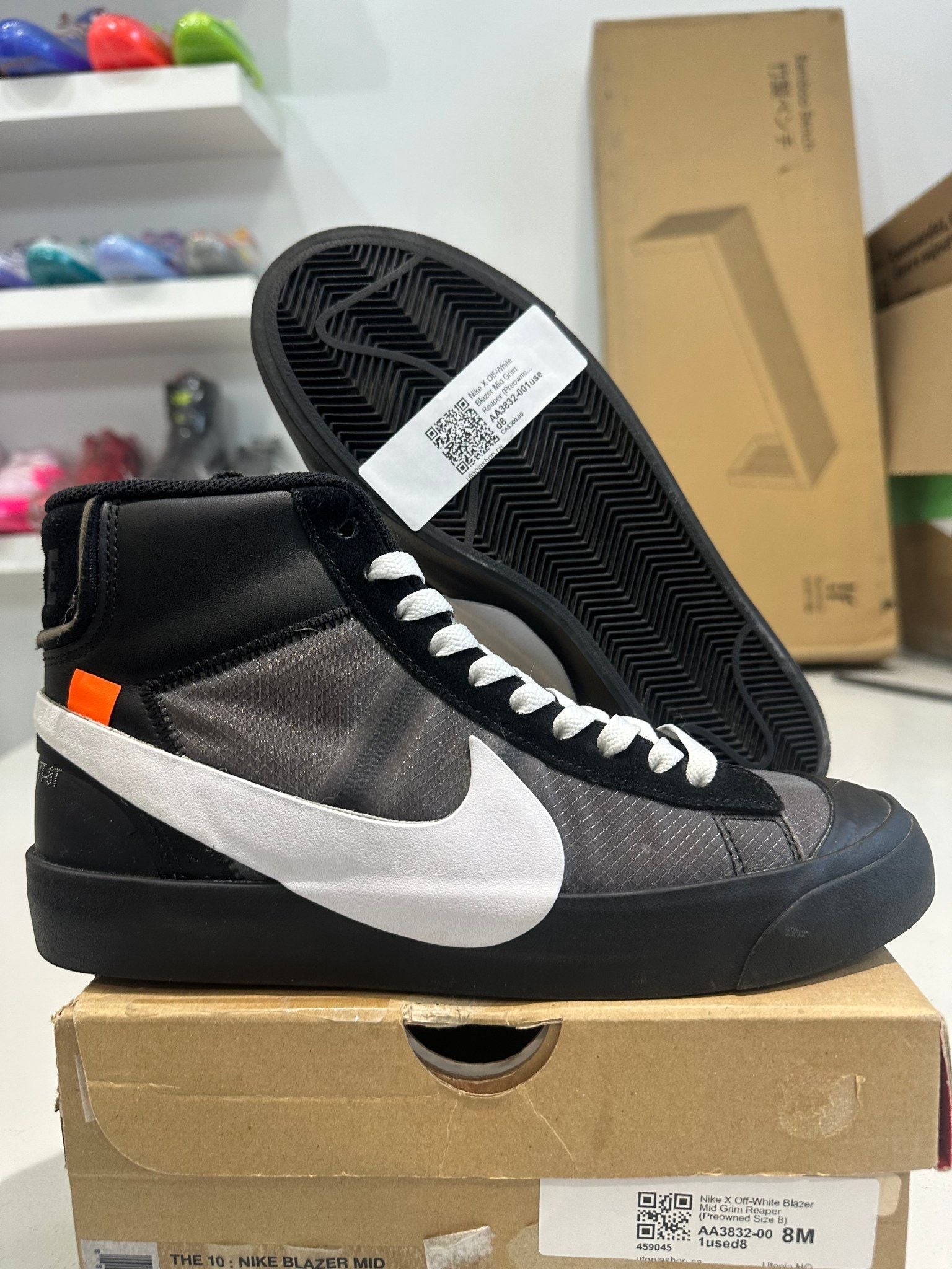 Nike X Off-White Blazer Mid Grim Reaper - Pre-Owned Size 8