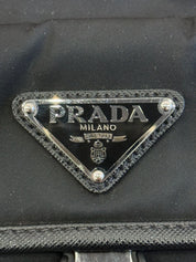 Prada Re-Nylon and Saffiano Leather Shoulder Bag Black - Pre-Owned