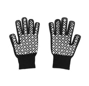 Chrome Hearts Black Monogram Logo Work Gloves