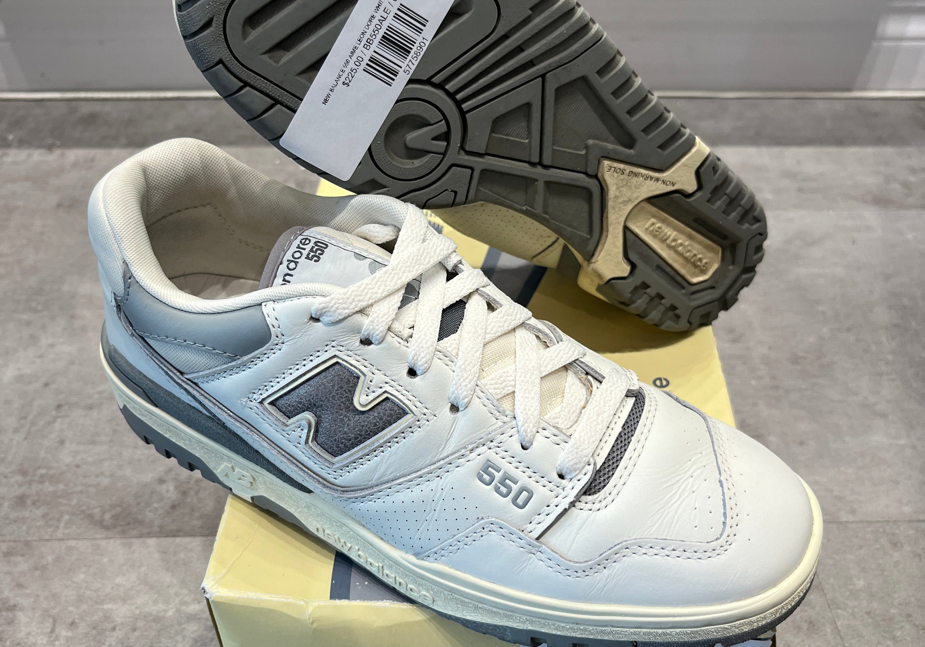 New Balance 550 Aime Leon Dore White Grey (Preowned)