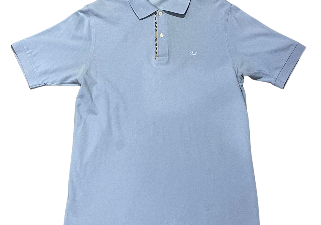 Burberry Polo Shirt Light Blue (Preowned)