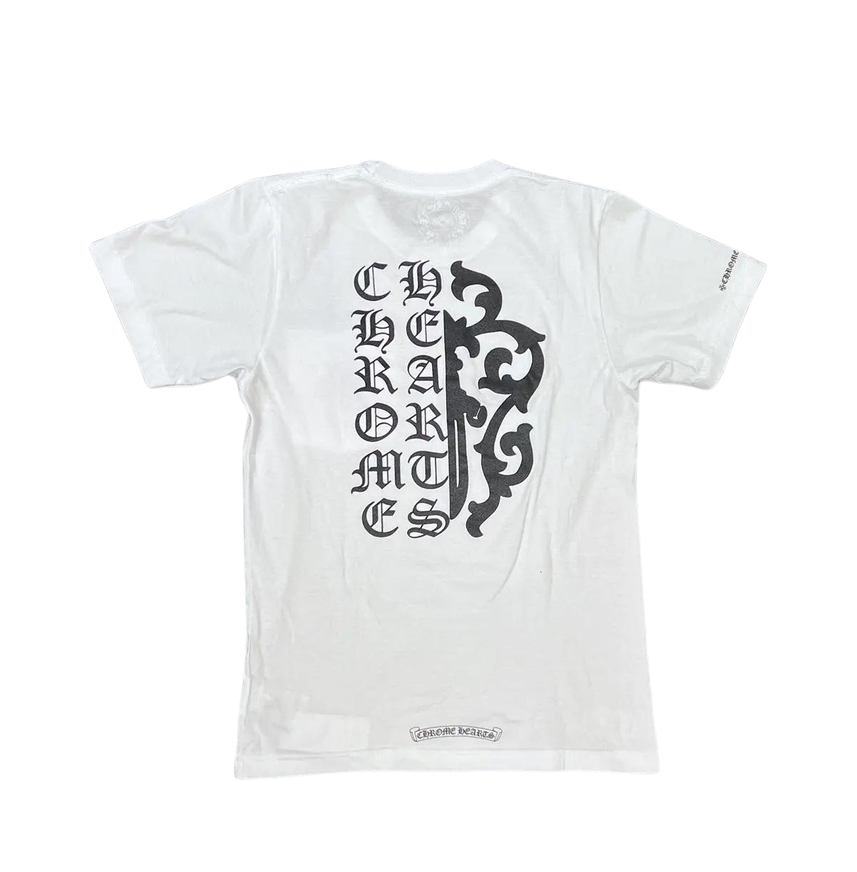 Chrome Hearts Dagger Letters T-Shirt White