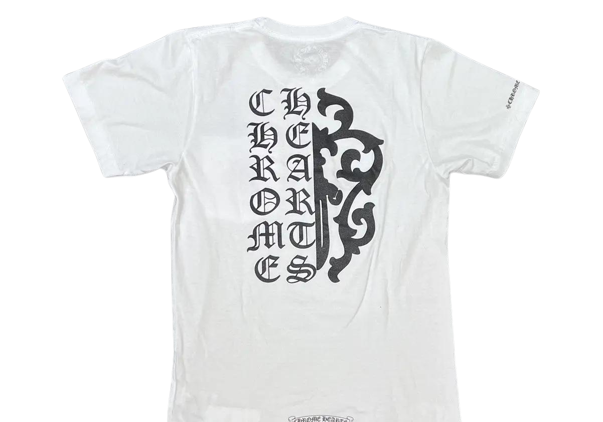 Chrome Hearts Dagger Letters T-Shirt White