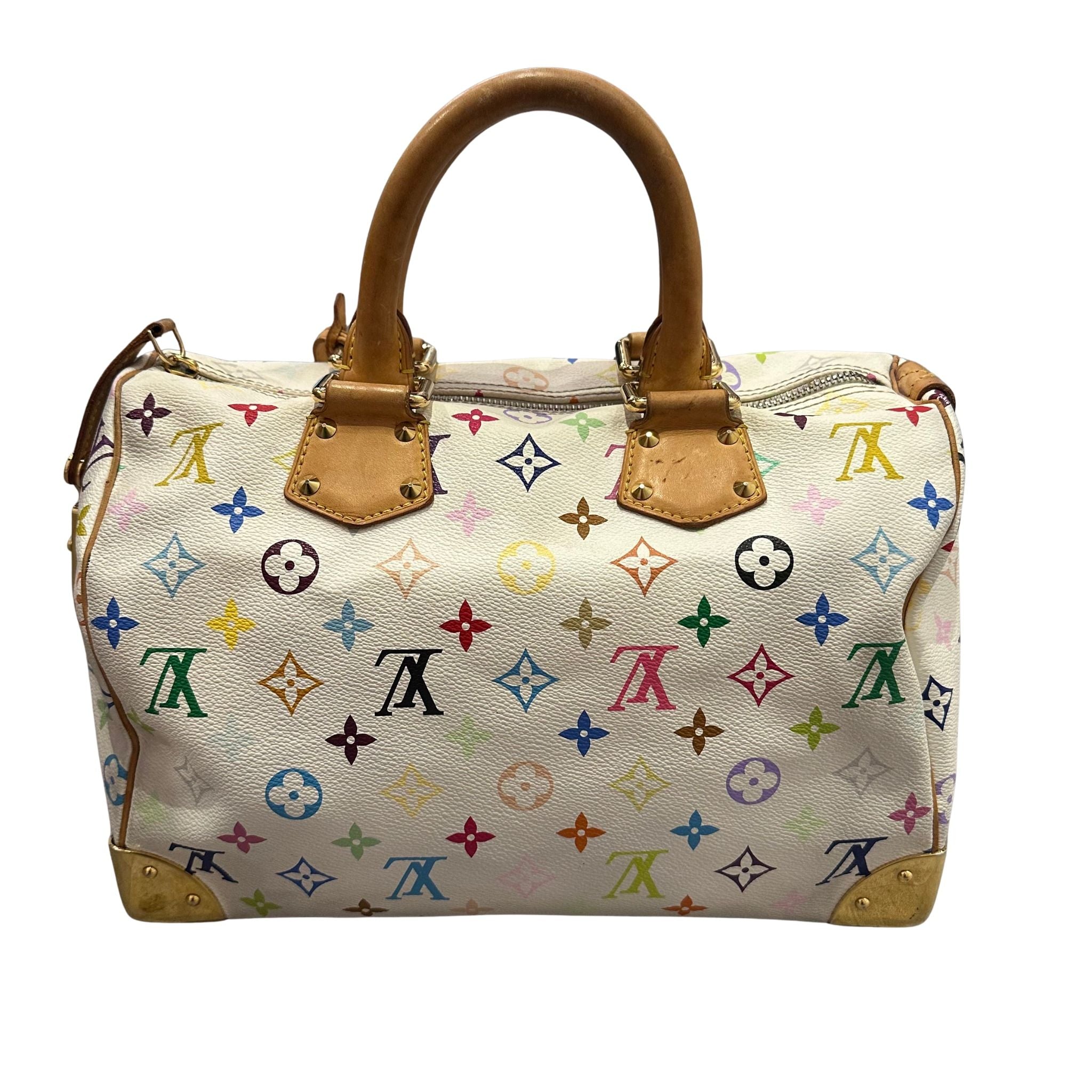 Louis Vuitton x Takashi Murakami Speedy 30 White Multicolour - Pre-Owned