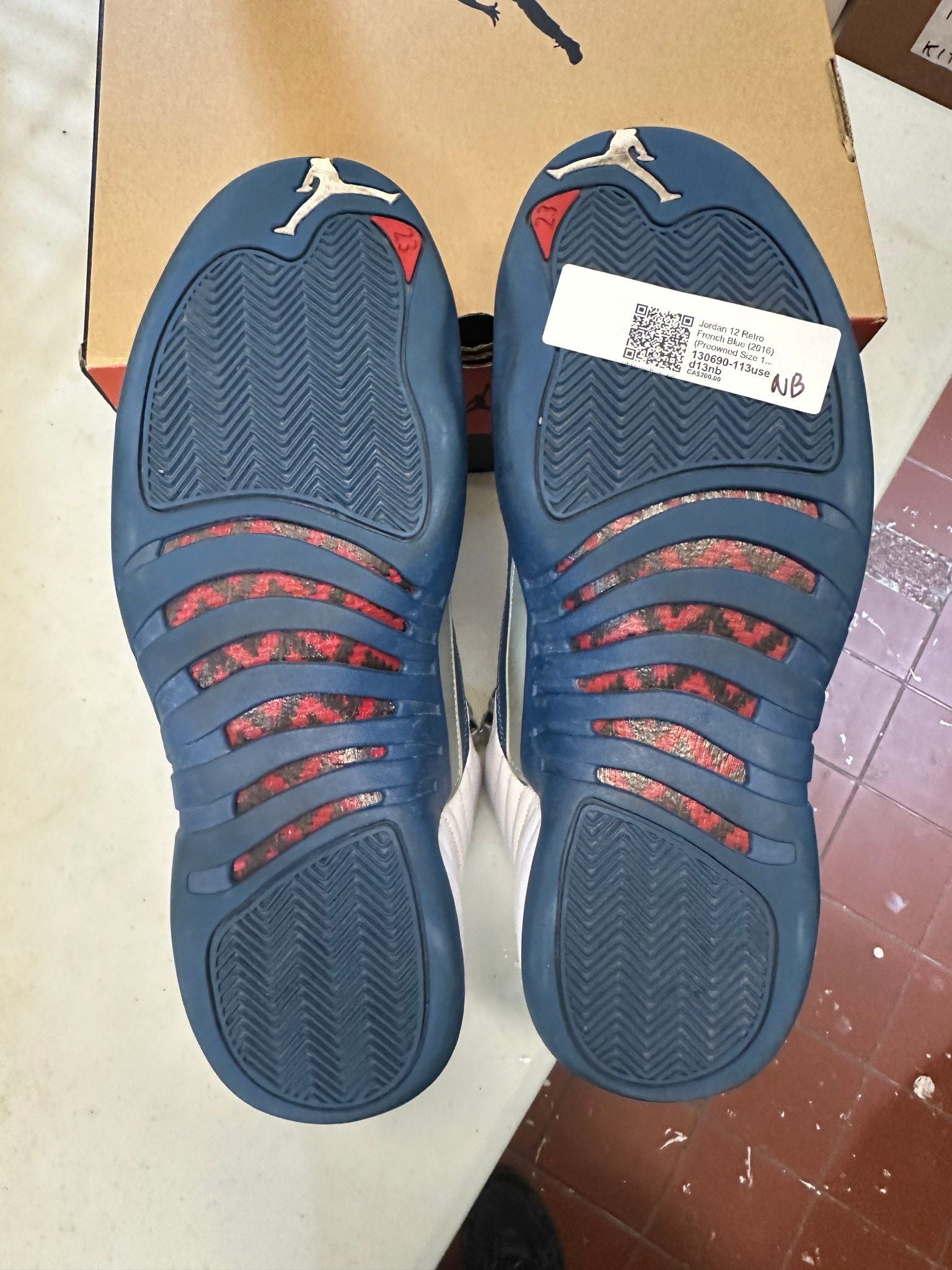 Jordan 12 Retro French Blue (2016) (Preowned Size 13) - Pre-Owned (No original box)