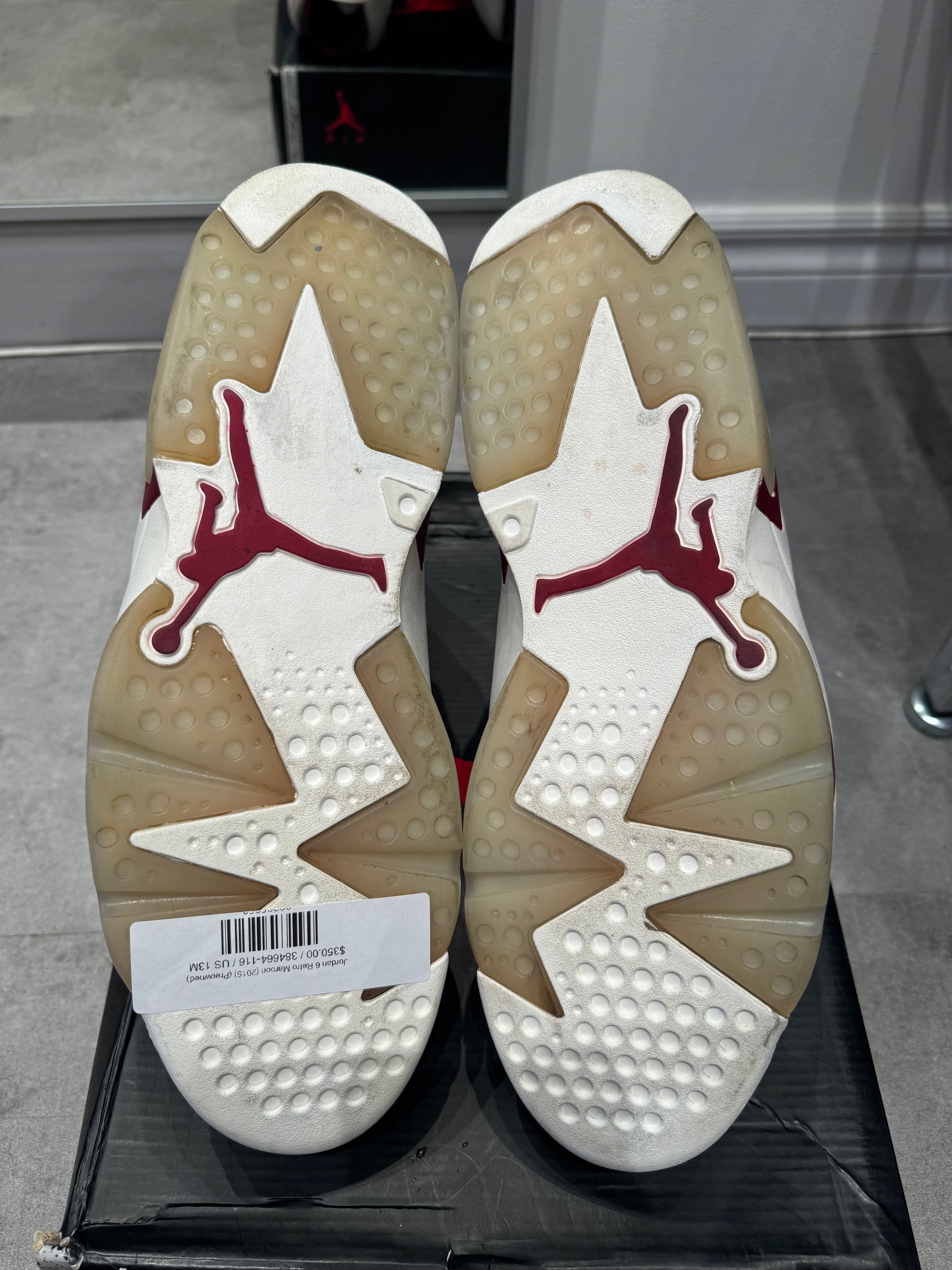 Jordan 6 Retro Maroon (2015) - Pre-Owned Size 13
