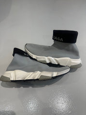 Balenciaga Speed Trainer Knit Grey Black - Pre-Owned Size 10 (No original box)