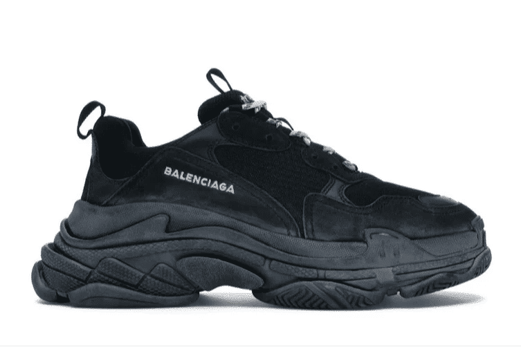 Balenciaga Triple S Sneaker Black - Lightly Pre-Owned Size 9