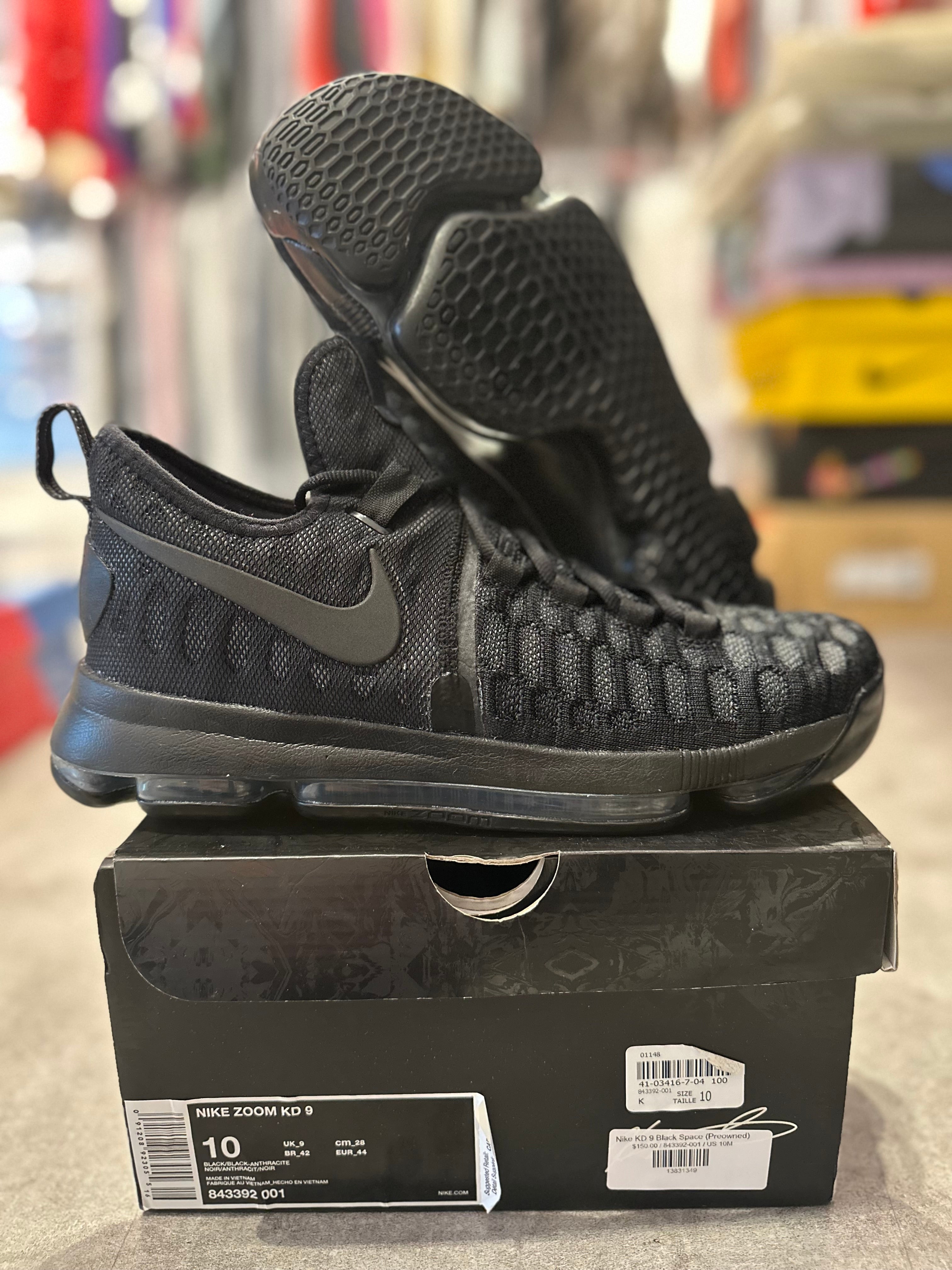 Nike KD 9 Black Space - Pre-Owned Size 10