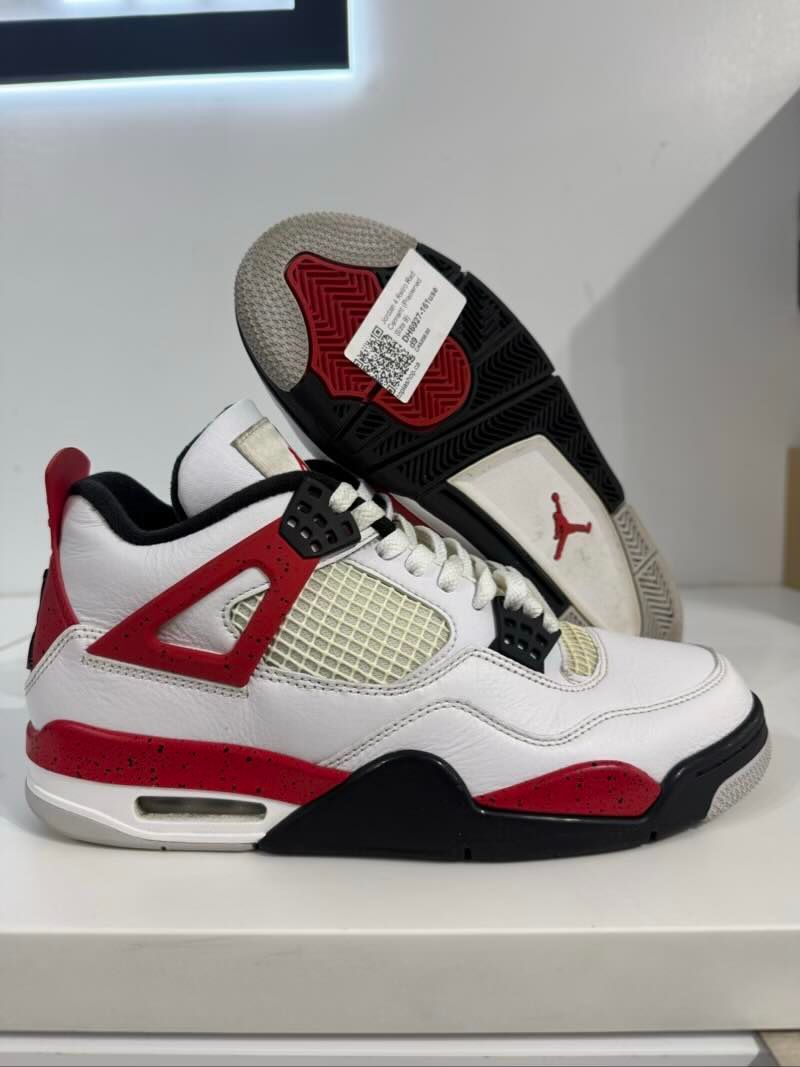 Jordan 4 Retro Red Cement - Pre-Owned Size 9 (No original box)