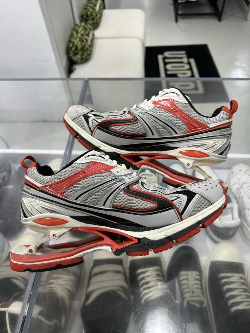 Balenciaga X-Pander Sneaker Red/Silver - Pre-Owned Size 8 (No original box)