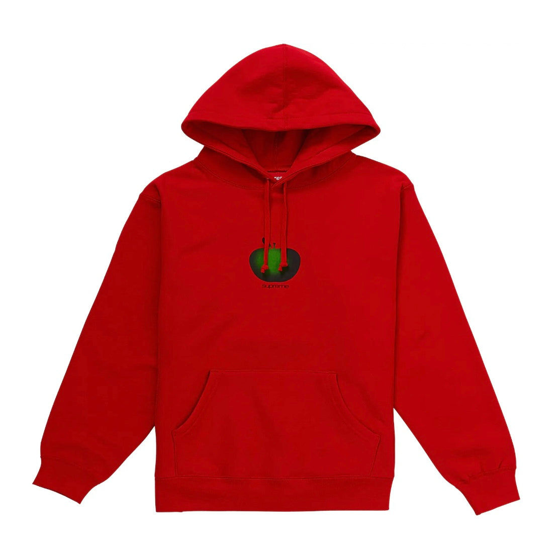 Supreme Apple Hooded Sweatshirt Red (SS19) (Preowned) - Pre-Owned