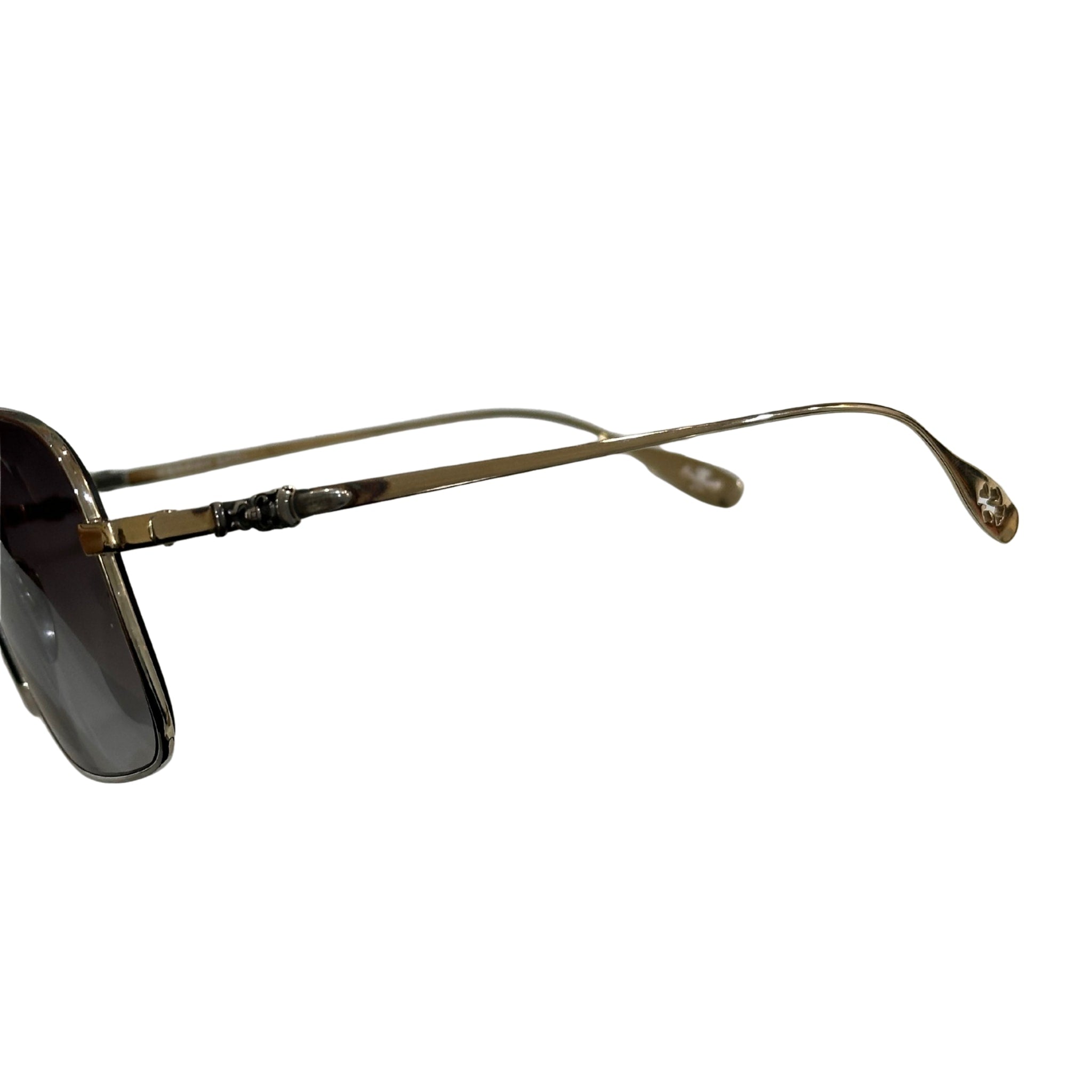 Chrome Hearts Stains VII Sunglasses Black/Gold (Preowned) - Pre-Owned