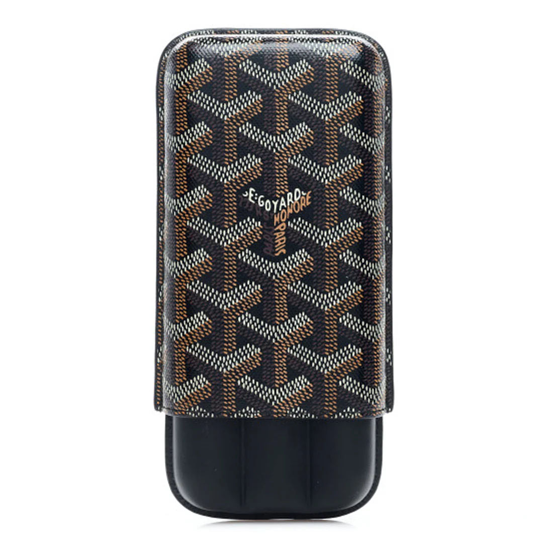 Goyard Churchill 3 Cigar Case Black