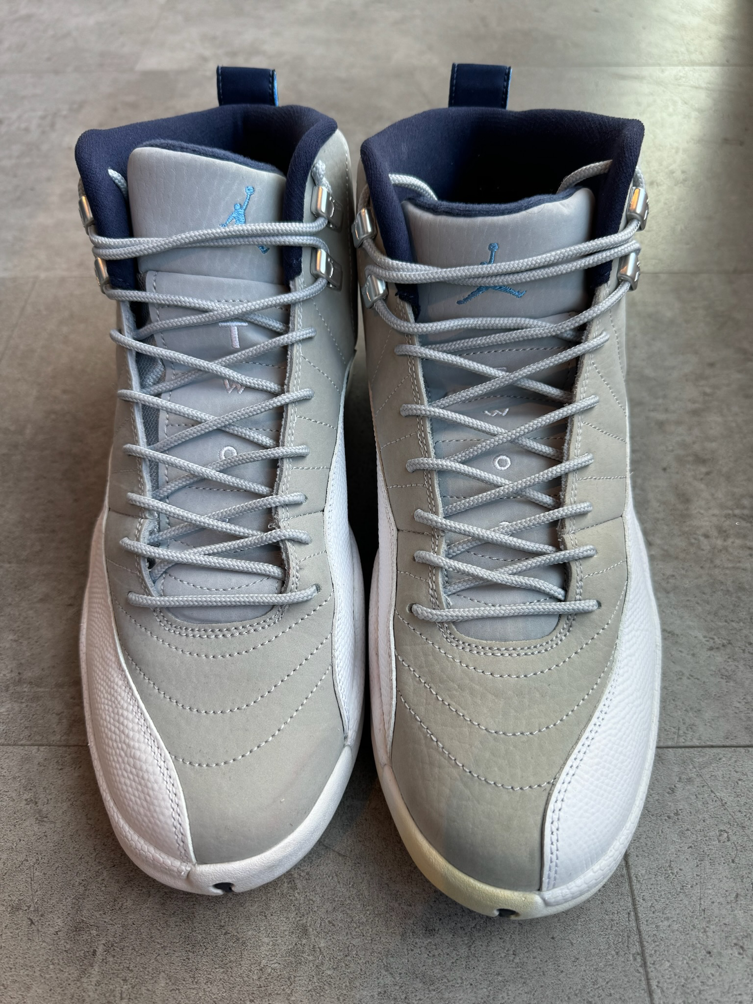 Jordan 12 Retro Grey University Blue (Preowned Size 11)