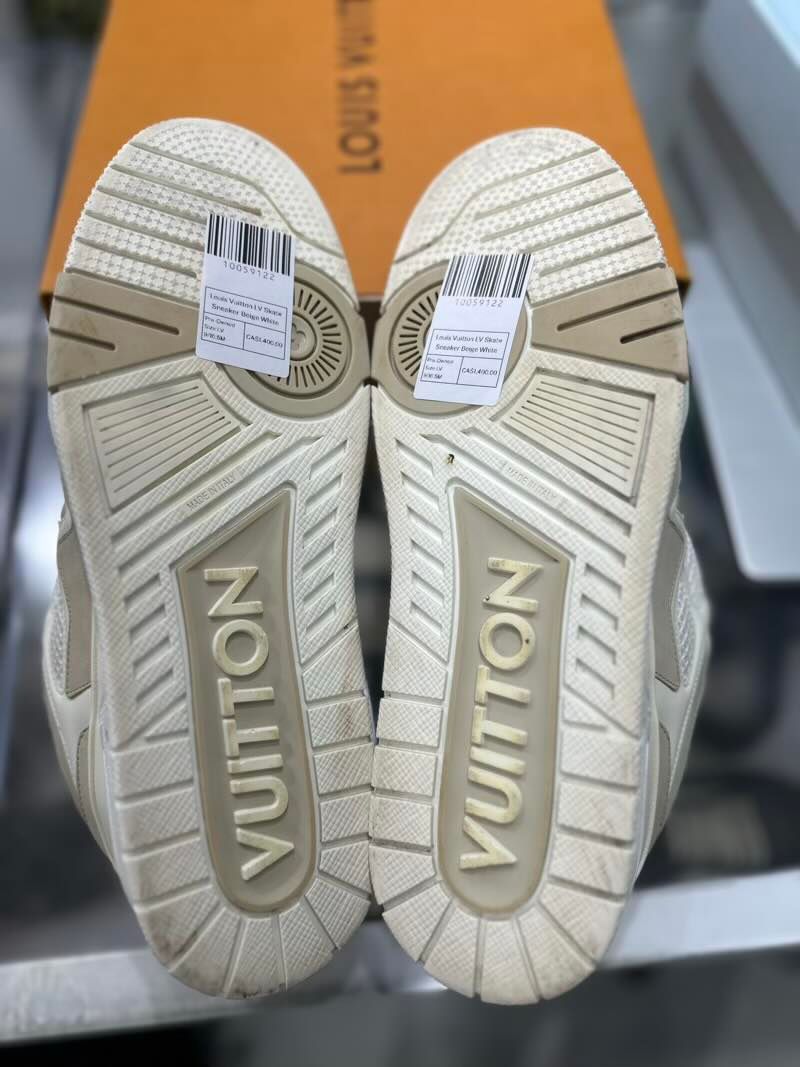 Louis Vuitton LV Skate Sneaker Beige White - Pre-Owned Size LV 9/10.5M