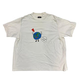 Balenciaga Love Earth Flatground Large Fit T-Shirt White - Pre-Owned Size XL