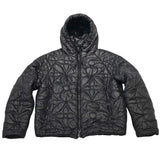 Louis Vuitton Black Flower Monogram Reversible Puffer Jacket - Gently Used Size M