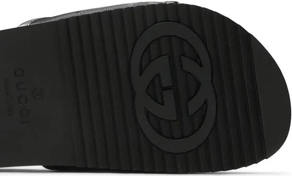 Gucci Off The Grid GG Slides Black