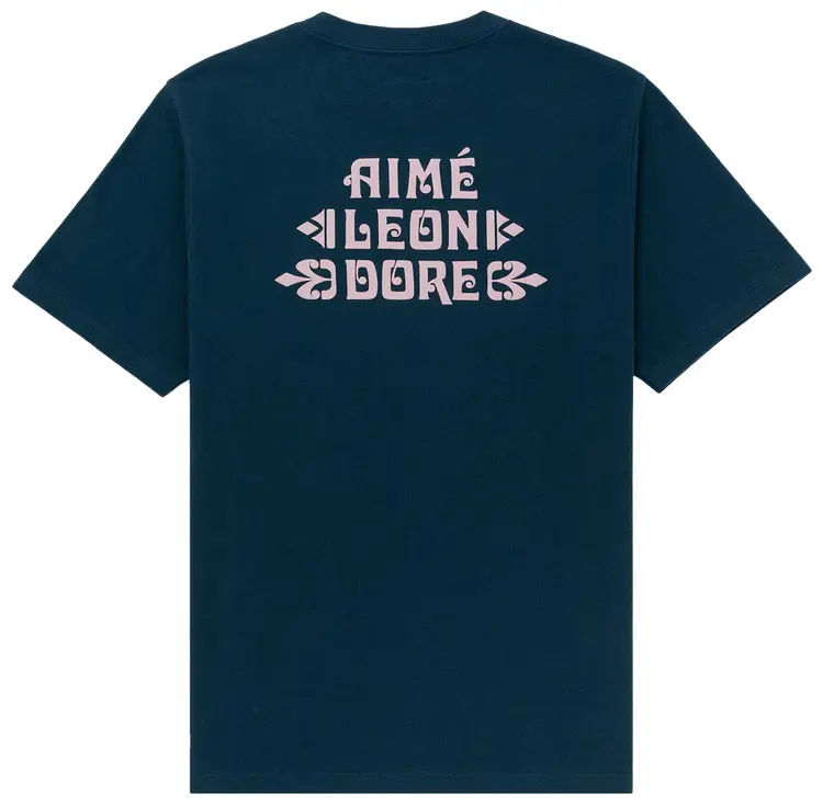 AIime Leon Dore Fleur Logo Tee Moonlight Ocean