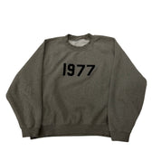 Fear of God Essentials Dark Oatmeal "1977" Crewneck - Pre-Owned Size L