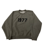Fear of God Essentials Dark Oatmeal "1977" Crewneck - Pre-Owned Size L