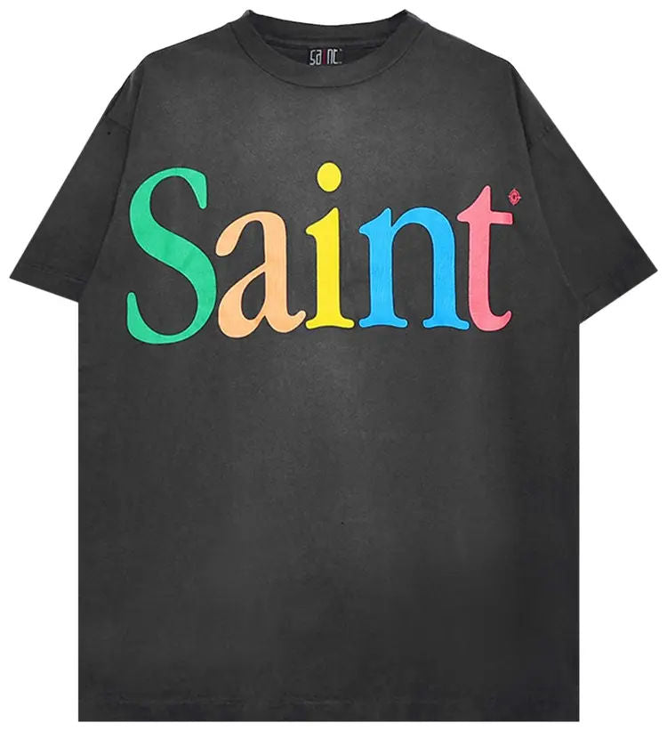 Saint Michael Colorful Saint Tee Black