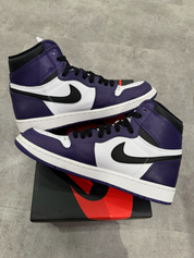 Air Jordan 1 Retro High Court Purple White (Preowned Size 9 9/10)