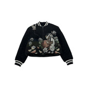 3.Paradis Girl Varsity Jacket Black