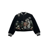 3.Paradis Girl Varsity Jacket Black