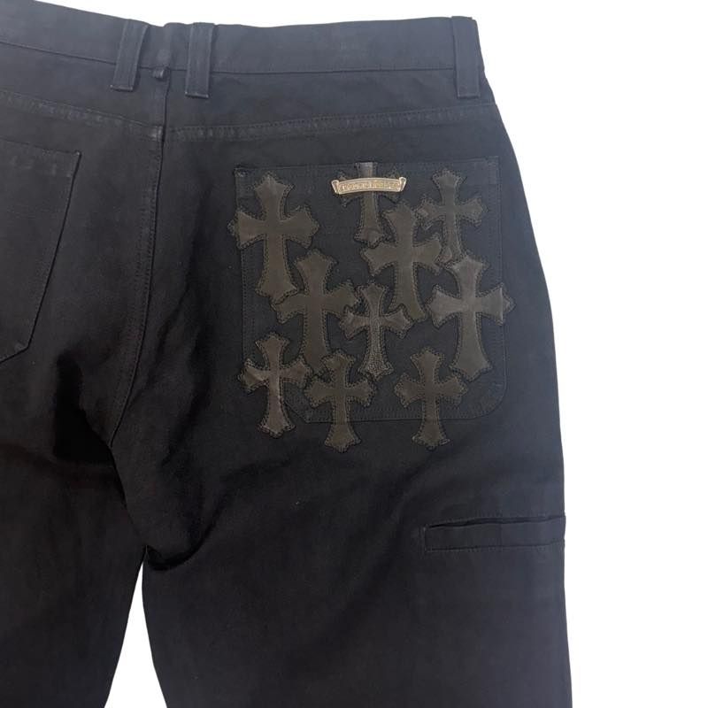 Chrome Hearts Cross Patch Double Knee Carpenter Pants