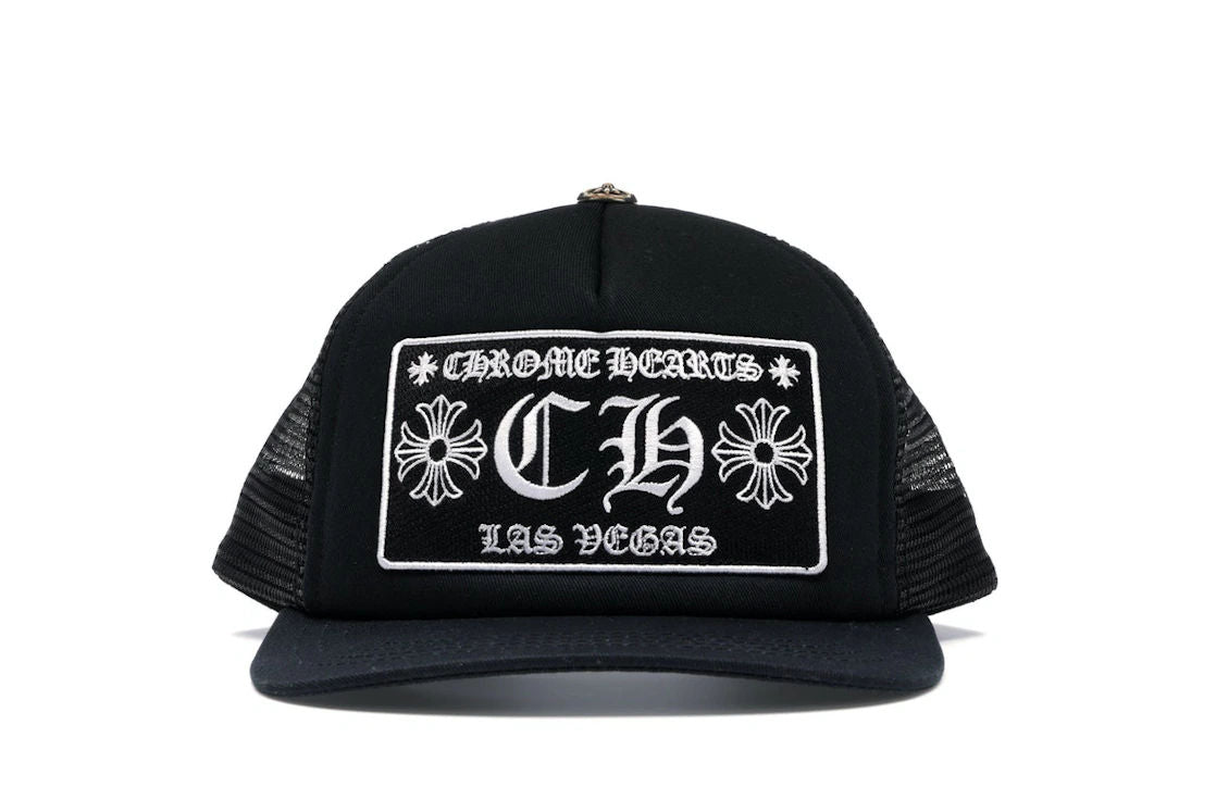 Chrome Hearts CH Las Vegas Trucker Hat Black/Black